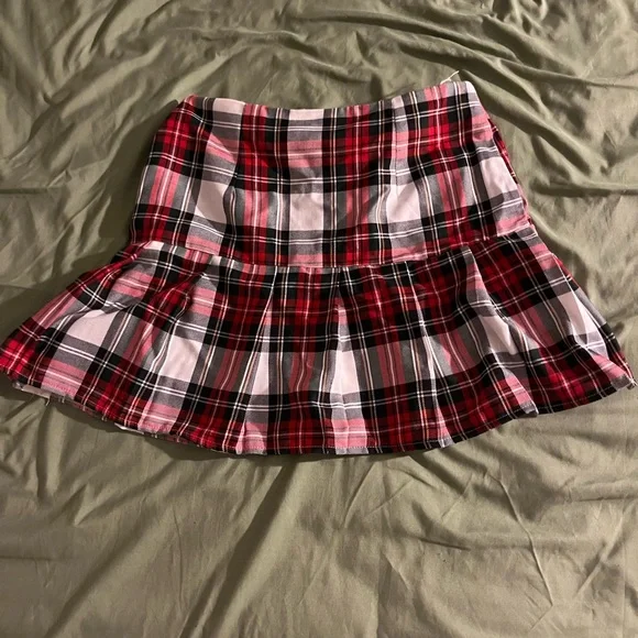 ASOS- plaid pleaded skirt size US - Main Image
